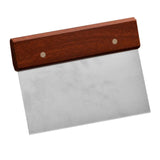 Dough Cutter & Scraper Stainless Steel With Wood Handle 15cm x 7.5cm