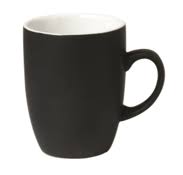 Black Mug 330ml Pack Of 6 60-bk63
