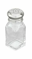 Square 60ml Salt and Pepper Shaker 115ml Clear/Stainless Steel