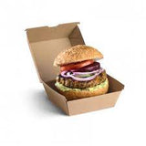 Burger Box Large Takeaway Kraft Brown Bioboard Pack 125