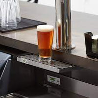 Bar Drink Drip & Spill Tray Black Stainless Steel 42x21.5x2.8cm 2 Piece 30554-BK