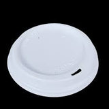 Disposable Paper Takeaway Coffee Cups Single Wall 90mm White Sleeve 40