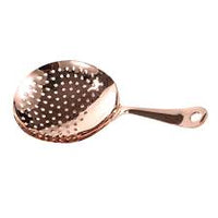 Ice Scoop Round Julep Copper Plated Perforated