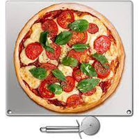 CHEF INOX PIZZA/CAKE  BOARD ROUND MELAMINE 310mm LIGHT GREY SLATE 46910