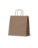 brown paper bag with handle menulog uber style 