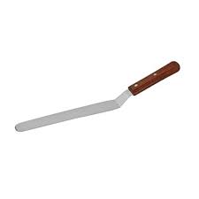 Spatula Cranked Stainless Steel Wood Handle 20 x 30cm