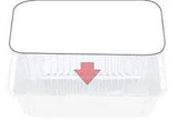 Aluminium Confoil 7119 Disposable Rectangle Containers Box 500 30oz/840ml