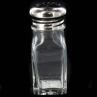 Square 60ml Salt and Pepper Shaker 115ml Clear/Stainless Steel