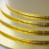 GOLD Cake Board Round  80MM ROUND 20MM TAB - Box /1000