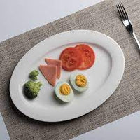Oval Dinner Plate Wide Rim 23cm x 16cm M002