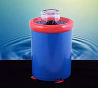 portable blue and red sink glass washer with suction cup feet
