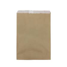 Paper Bags Greaseproof Long GPL Brown Pack 500