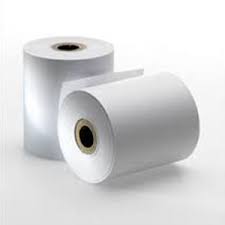 ( Pack of 5 Rolls ) Paper Till Roll 1 ply Bond 76mm x 76mm