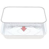 Foil Square Containers Medium 7223 1500ml Bx 200 Takeaway