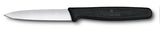 Victorinox Paring Knife 8cm Plain Blade Stainless Steel With Black Handle 6.7603