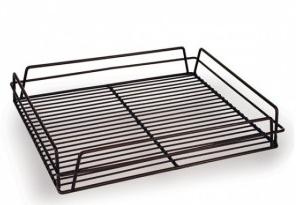Glass Basket Holder Rectangular Black PVC  435 x 355 x 75mm