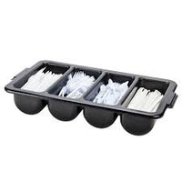 cutlery holder black 4 compartment 