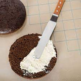 Spatula Cranked Stainless Steel Wood Handle 20 x 30cm