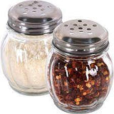 Chilli & Cheese Shaker Glass Stainless Steel Lid 170ml