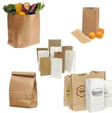 Paper Bag SOS 4 Brown Kraft Box 500 Bags 24cm x 12cm x 7cm