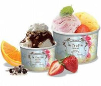 5 ounce ice cream cup la fruita with toppings