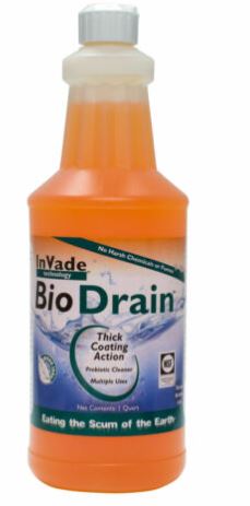 Invade Bio Drain Insect Gel 1 Litre Pest Control Cleaning Fruit & Vinegar Flies