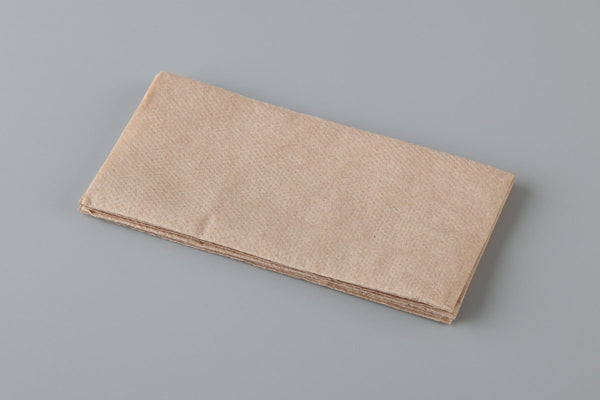 Dinner Napkin Quilted GT Fold Brown Kraft Recycled