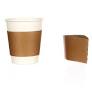 Kraft Brown Paper Cup Sleeve Box 100 ( Fits 12oz & 16oz  Cup)