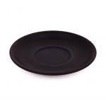 Matt Black Cappuccino Saucer Suits  200ml Round Cup Box Set of 6 Saucer