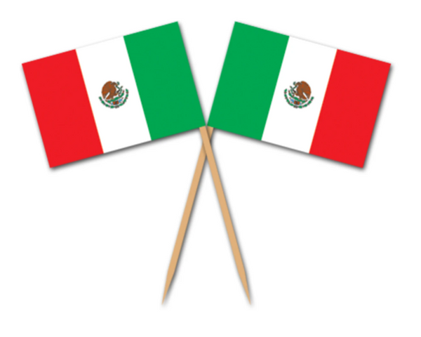 Mexican  Toothpick Flags