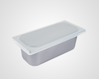 Ice Cream Utility Tub and Lid 5 lt Plastic Reusable