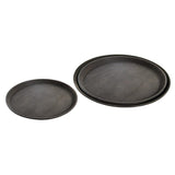 round non slip drink trays black