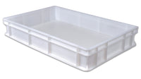 Plastic Confectionery Crate  Tray Solid Pizza Dough White