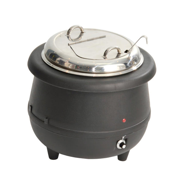 Soup Warmer Kettle 10lt Black 10 Amp