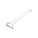 chrome plated single row glass hanging rack