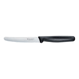 steak and vegetable knife black handle 11cm serrated