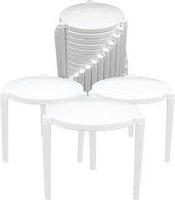 PIZZA BOX TABLE SAVER STAND WHITE BOX 500 PLASTIC STANDS