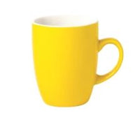 Yellow Coffee Tea And Hot Chocolate Mug 330ml Pack Of 6 Mugs